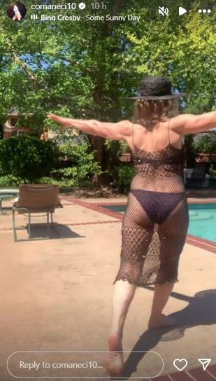 Cum arată Nadia Comăneci în costum de baie, la cei 63 de ani ai săi. Imaginile de la piscină s-au viralizat instant