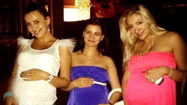 Trei doamne si toate trei... gravide! Viitoare mamici, toate legate de fotbalisti. Le recunosti?