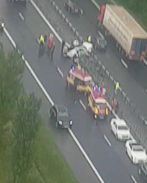 Imagini șocante de la teribilul accident de pe A2