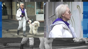 "Regina Purcari", fentoasă prin cartierul bogaților! La plimbare cu pudelul prin Dorobanți