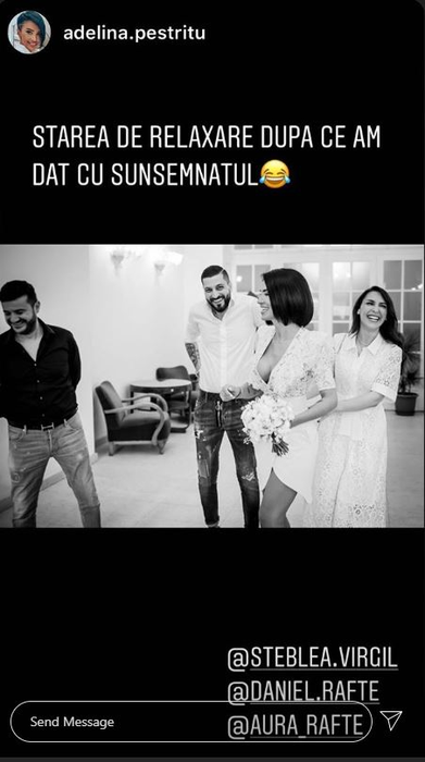Adelina Pestrițu, mesaj-surpriză la un an de la cununia cu Virgil Șteblea! Gestul făcut în public de soțul vedetei a atras atenția tuturor
