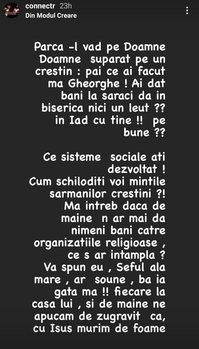 Connect-R, mesaj fulminant la adresa BOR: “Cum schilodiți voi mințile sărmanilor creștini”. Ce i-a transmis Patriarhului Daniel