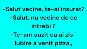 BANCUL ZILEI | Cu cine s-a însurat vecinul, de fapt