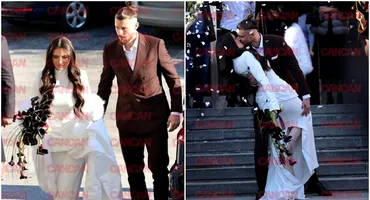 Tortul bizar pe care l-a avut Radu Drăgușin la nuntă. Imagini de la dansul mirilor