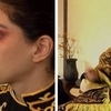 Valerie Lungu a răbufnit la jocul de amuletă, după ce Alex Gîlcă a fost machiat pentru o piesă de teatru: „Ce e cu asta?!”