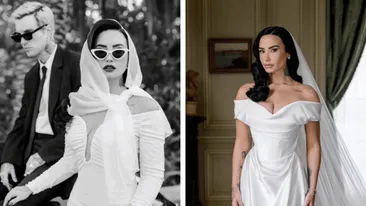 Demi Lovato și Jutes s-au căsătorit! Primele imagini cu artista în rochie de mireasă