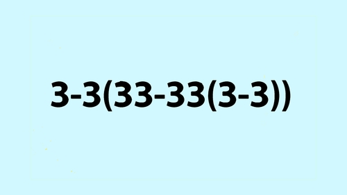 Test de inteligență | Cât fac 3-3(33-33(3-3))? Greșeala pe care și geniile o comit