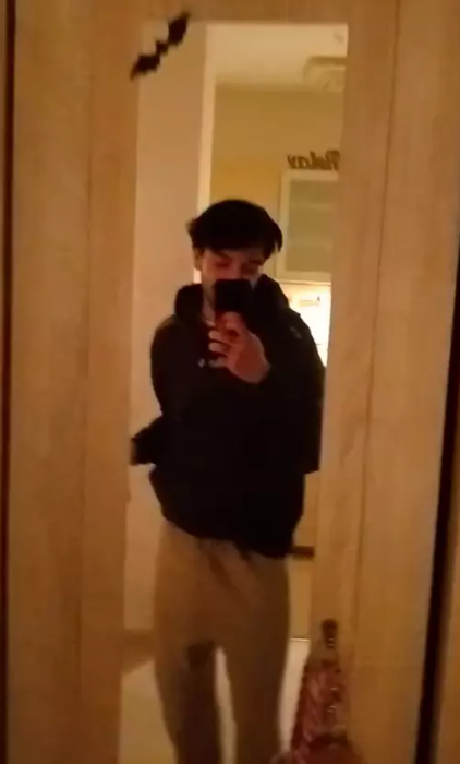 Imagine din garsoniera lui David Pușcaș/ Sursa foto: TikTok