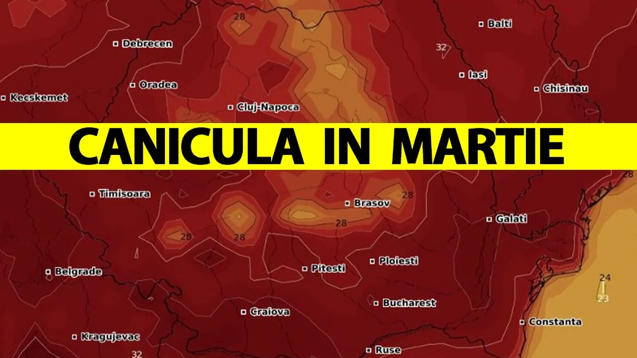 ANM, în alertă! 33 de grade Celsius în martie - cea mai mare temperatură istorică din România