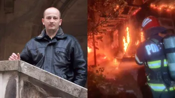 El este Laurențiu, pompierul care a murit carbonizat în propria locuință. Doi copii au rămas orfani de tată