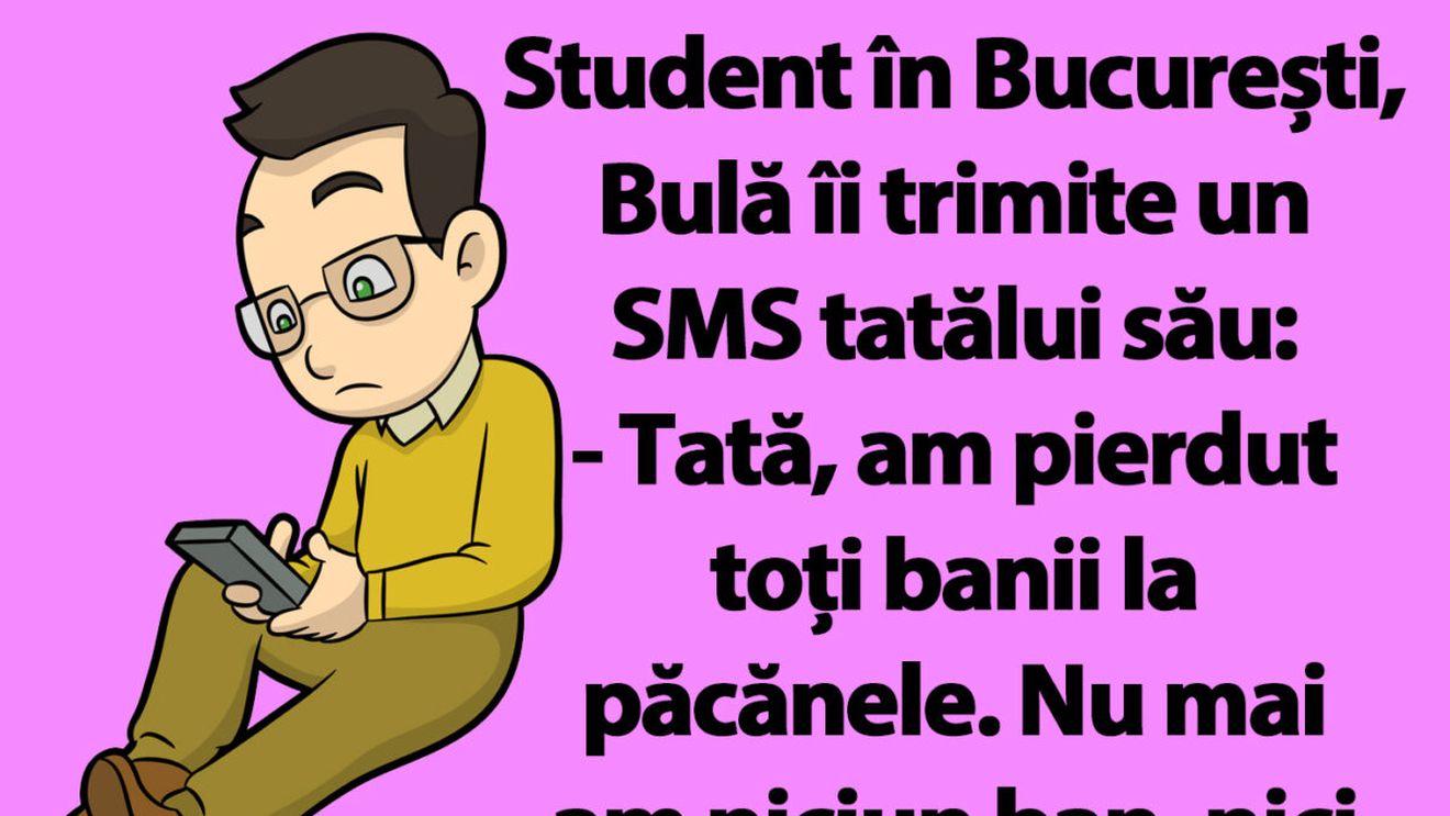 Bancul dimineții | Bulă a pierdut toți banii la păcănele