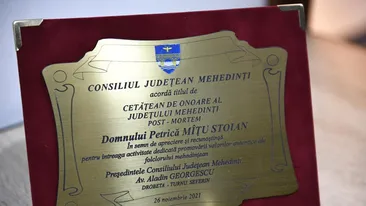Petrică Mîţu Stoian a fost făcut cetăţean de onoare în Mehedinţi, post-mortem