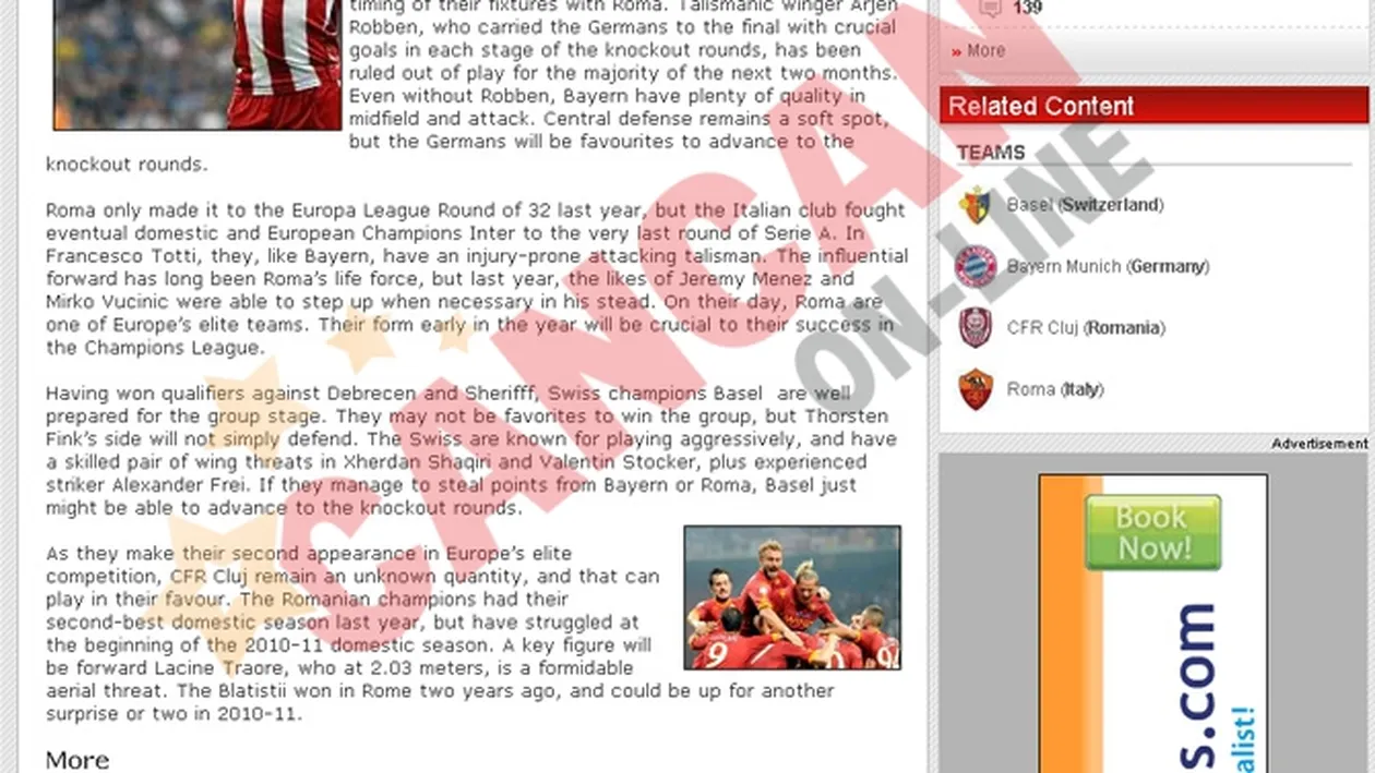 CFR Cluj a ajuns de rasul lumii!  Europa i-a catalogat: The Blatistii