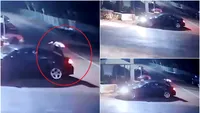 Un șofer cu BMW a furat un sac de cartofi din fața unui magazin. Cum a fost surprins de camerele video: „Tigaie avea, îi lipseau cartofii”