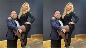 Momentul în care Adrian Minune o sărută pasional pe Loredana: ”Nevasta lui ce a zis?”