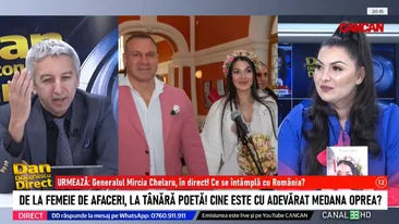Medana, soția lui Alin Oprea, dezvăluiri despre viața amoroasă, la Dan Diaconescu Direct: „Am părăsit pe unul bogat și...”