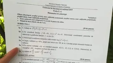 BACALAUREAT 2026 | Ce subiecte au picat la matematică. Exercițiul care i-a pus pe elevi în încurcătură