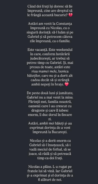 Claudia Pătrășcanu nu i-ar fi permis lui Gabi Bădălău să își ia fiul la București. Mesajul transmis de afacerist