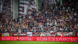 Cristi Săpunaru a plâns pe stadion. Rapid a împlinit 100 de ani, toate momentele importante de la sărbătoare