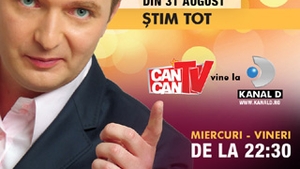 Fii pe faza! De astazi incep dezvaluirile! CANCAN TV vine la Kanal  D, un show incendiar cu Adrian Artene