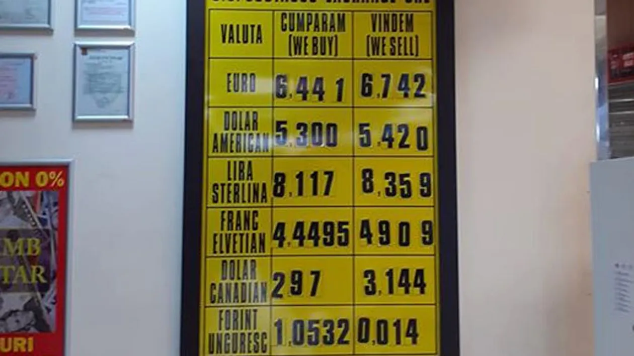 Curs valutar ireal în România: Un euro se vinde cu 6.72 de lei // UPDATE: Poziția Kaufland România