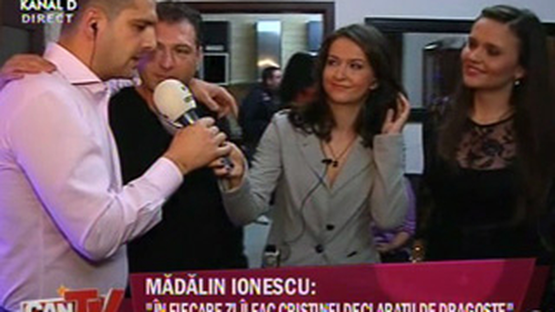 VIDEO Madalin Ionescu i-a facut o declaratie de dragoste sotiei sale: "Cristina m-a facut sa ma simt barbat. Este unica mea iubire"