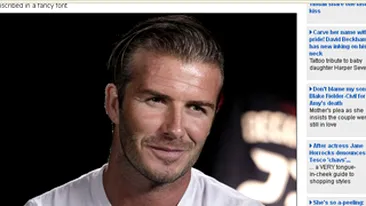 David Beckham si-a tatuat numele fiicei sale pe gat!