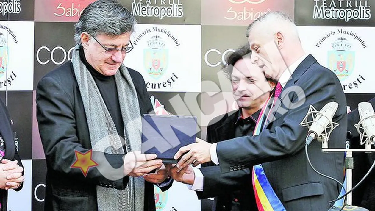 Primarul general sustine dezvoltarea teatrelor din Capitala. Ion Caramitru a primit Placheta Bucurestiului