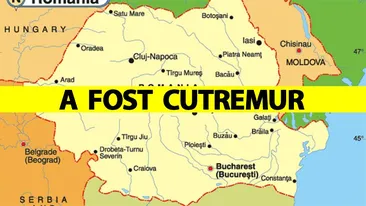 Cutremur în România, azi-noapte la 23:16. A fost cel mai mare din ultima perioadă