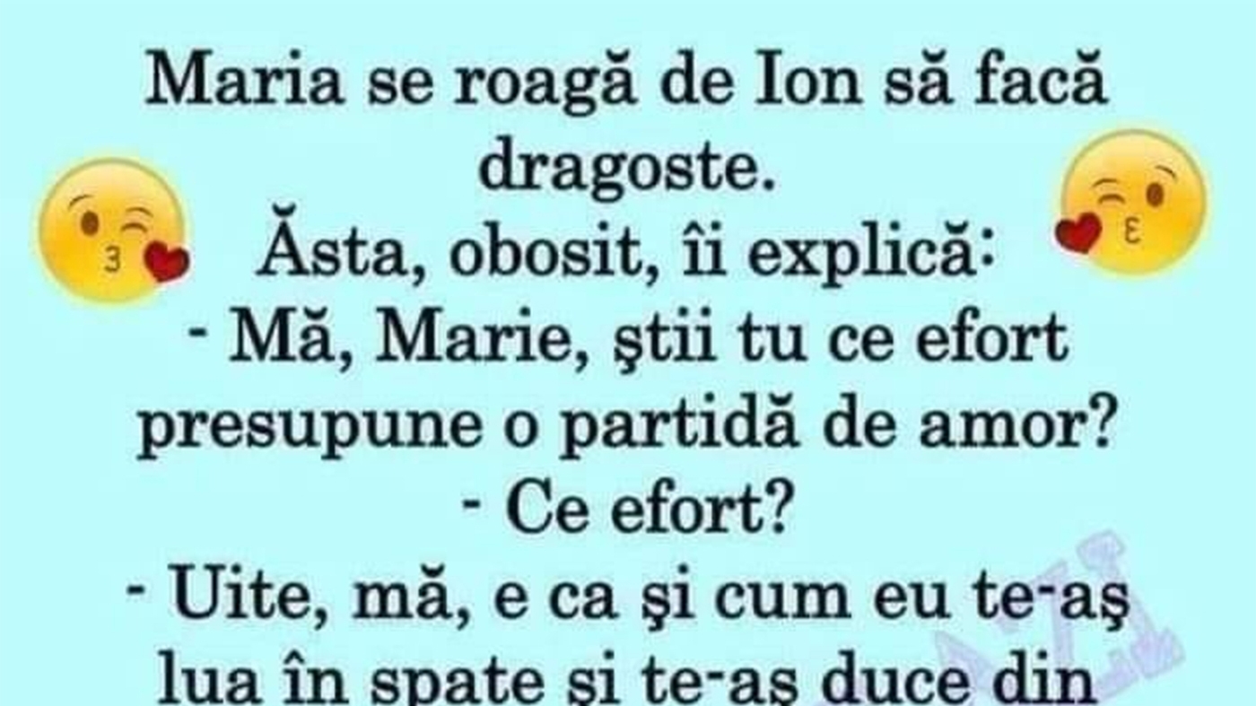 BANC | Maria se roagă de Ion să facă dragoste