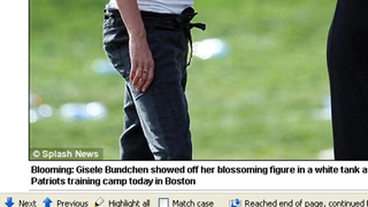 Uite cum arata Gisele Bundchen gravida in cinci luni! Nici nu zici ca urmeaza sa nasca a doua oara