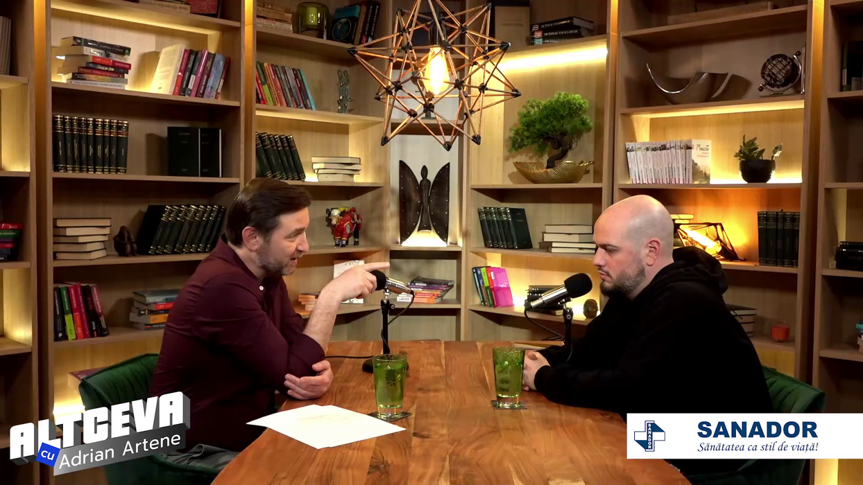 Podcastul poate fi urmărit integral pe canalul de YouTube ”ALTCEVA cu Adrian Artene” / (Sursa: Captură video)