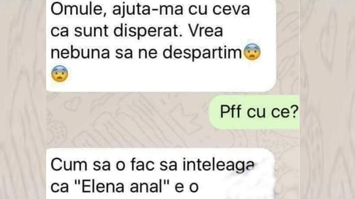 BANCUL ZILEI | "Vrea nebuna să ne despărțim!"