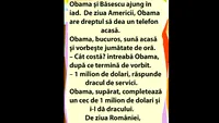 BANC | Obama și Băsescu ajung în iad. Cei doi au voie să dea un telefon acasă