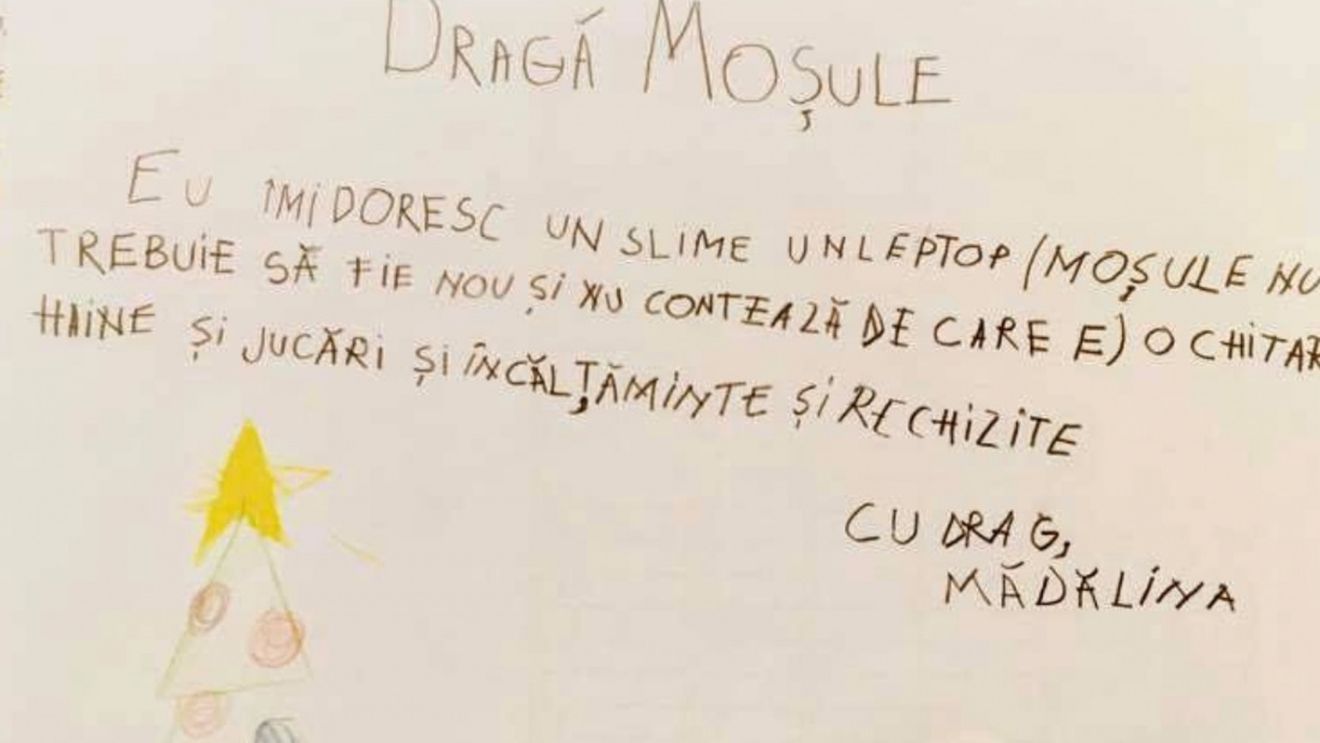 Emoționant! Ce își doresc copiii din satele sărace de la Moș Crăciun: „Niște dulciuri și ceva de mâncare”. FOTO