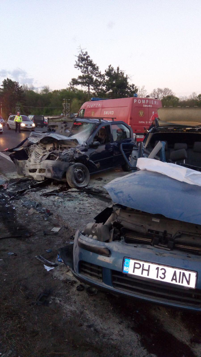 Accident înfiorător pe DN1, pe sensul spre București! Șapte oameni au fost răniți, iar la fața locului au ajuns 4 ambulanțe SMURD