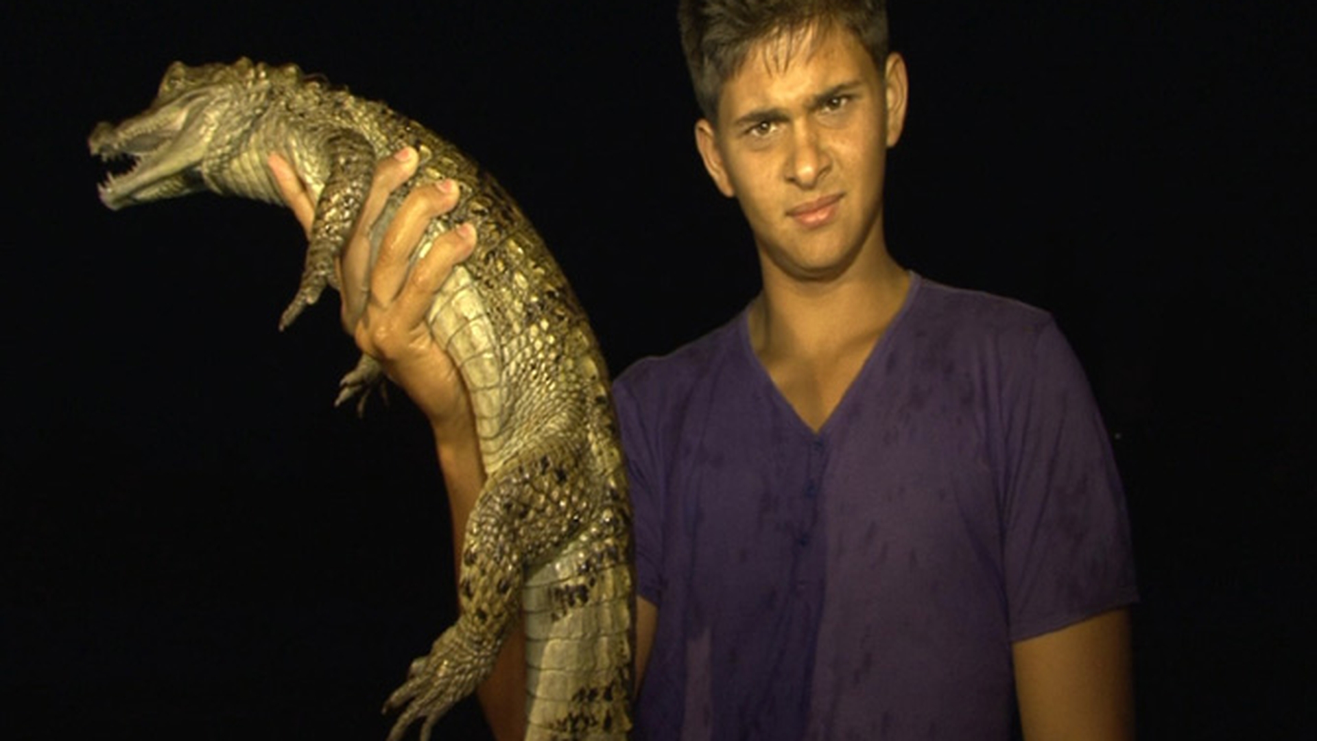 Un crocodil a speriat locuitorii din Roman! Niste locatari s-au trezit cu reptila in piscina!