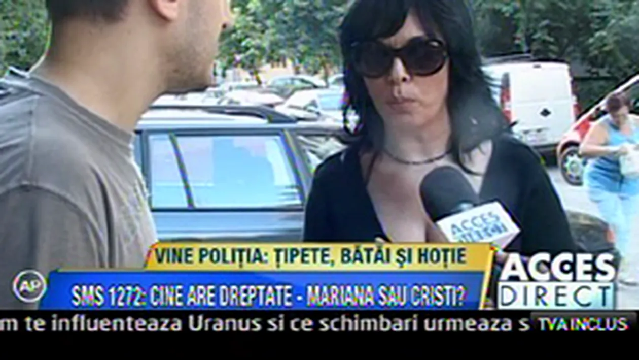 VIDEO Nou scandal marca Mariana Moculescu! A intrat cu politia in casa iubitului ca sa-si ia lucrurile! M-a lovit si pe fata si pe sani, m-a muscat