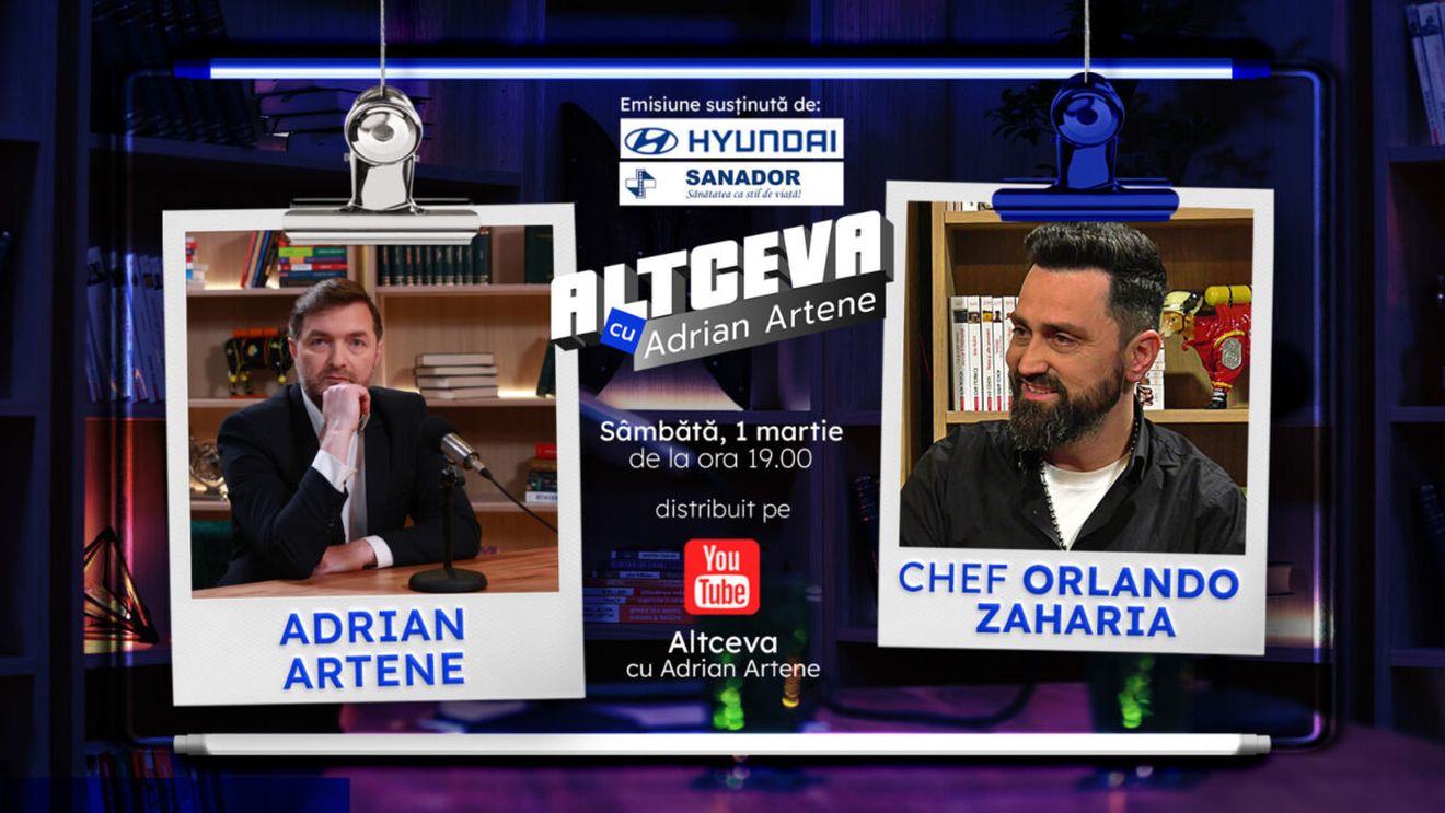 Chef Orlando Zaharia de la „Chefi la cuțite”, secrete și povești spuse la „Altceva cu Adrian Artene”