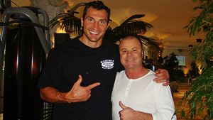 Nicu Gheară se antrenează cu greii! Afaceristul a tras de fiare cu Wladimir Klitschko