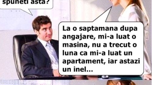 Bancul zilei | Secretara și relația cu șeful