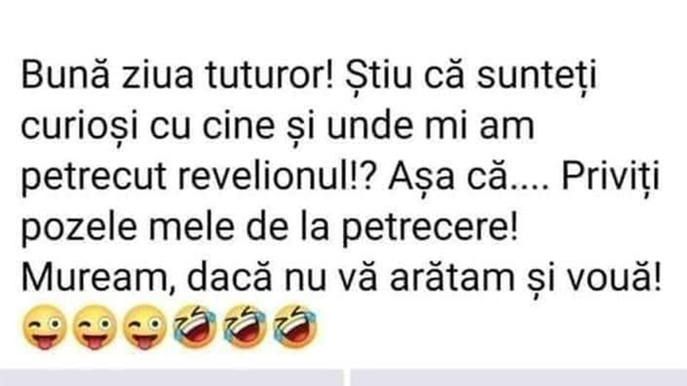 BANCUL ZILEI | Cu cine și unde mi-am petrecut Revelionul