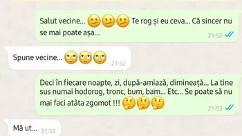 BANCUL ZILEI | „Vecine, nu se mai poate așa!”