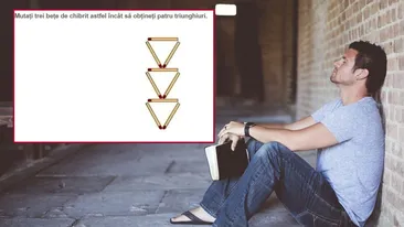 Testul cu beţe de chibrit care îţi pune IQ-ul la încercare! Ai voie să muţi de 3 ori