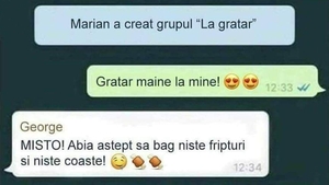 BANCUL ZILEI | Marian a creat grupul "La grătar": "E cineva vegan pe aici?"