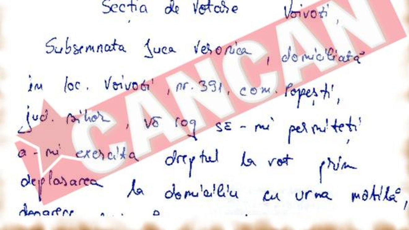 Moarta a cerut urna mobila ca sa voteze!