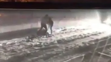 Scenele șocante cu crima de la Mediaș, prinse de camerele video ale clubului! Imagini cu un puternic impact emoțional VIDEO