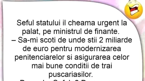 BANCUL ZILEI | Șeful statului și ministrul de Finanțe