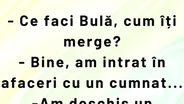 BANC | Bulă a intrat în afaceri cu cumnatul