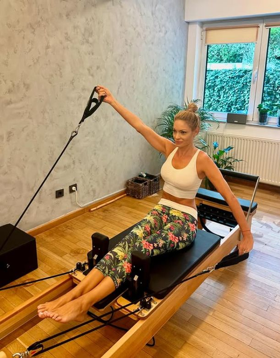 Valentina Pelinel merge zilnic la sală